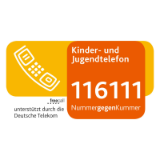 Logo Kinder- und Jugendtelefon Nummer gegen Kummer